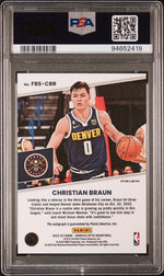 2022 Donruss Optic Fast Break Signatures Christian Braun #FBSCBR PSA 10