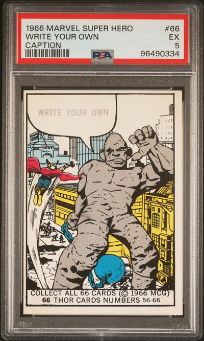 1966 Marvel Super Heroes Write Your Own Caption #66 PSA 5