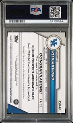 2023 Bowman University Chrome Bowman Chrome Prospects Autographs Prospects Autograph-Gold Reed Sheppard #RS /50 PSA 9