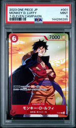 2023 One Piece Promos Japanese Monkey D. Luffy #P001 PSA 9