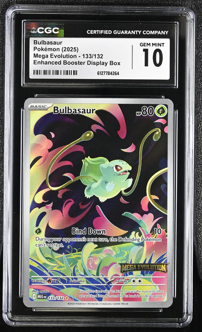 2025 Pokemon #133/132 Bulbasaur Mega Evolution CGC 10