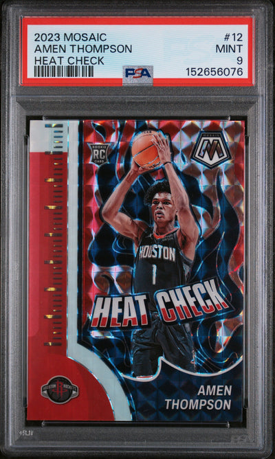 2023 Mosaic Heat Check Amen Thompson #12 PSA 9