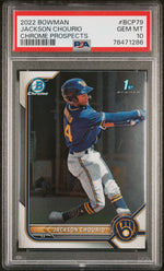 2022 Bowman Chrome Prospect Jackson Chourio #BCP-79 PSA 10