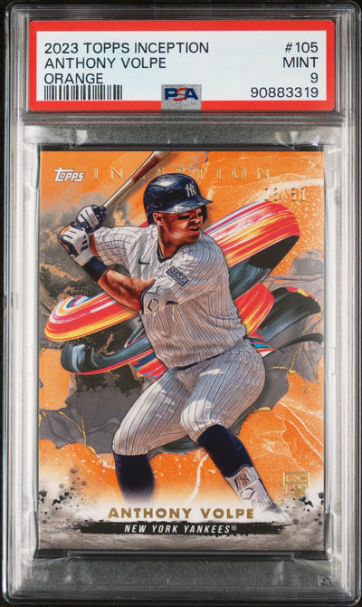 2023 Topps Inception Orange Anthony Volpe #105 /50 PSA 9
