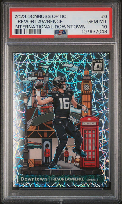 2023 Donruss Optic International Downtown Trevor Lawrence #6 PSA 10