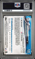 2018 Topps Chrome Rookie Autograph Refractor Brandon Woodruff #RABW /499 PSA 9