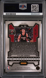 2023 Panini Prizm Prizms Orange Tyler Herro #32 /49 PSA 10