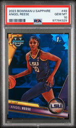 2023 Bowman University Chrome Sapphire Angel Reese #49 PSA 10