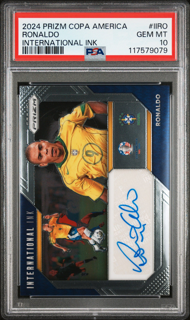 2024 Panini Prizm Conmebol Copa America International Ink Ronaldo #IIRO PSA 10