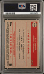 2021 Topps Chrome Platinum Anniversary Autographs Blue Prism Refractor Ken Griffey #KGS /99 PSA 9