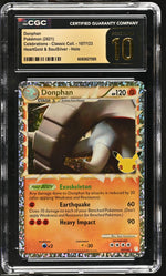 2021 Pokemon #107/123 Donphan Celebrations - Classic Collection CGC 10