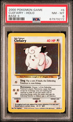 2000 Pokemon Base Set 2 Holo Clefairy #6 PSA 8