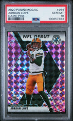 2020 Panini Mosaic Camo Pink Mosaic Jordan Love #264 PSA 10