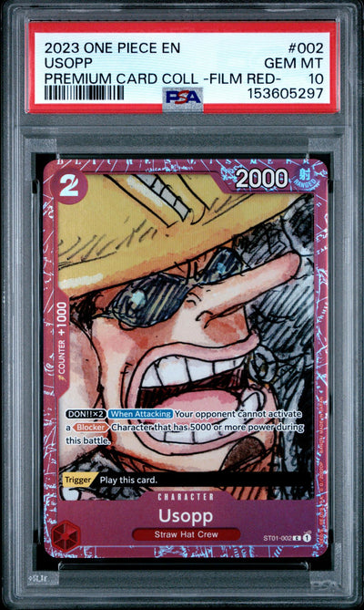 2023 One Piece Premium Card Collection -One Piece Film Red- Usopp #2 PSA 10