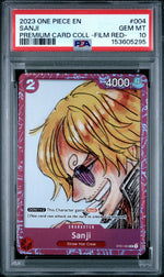 2023 One Piece Premium Card Collection Film Red Sanji #ST01004 PSA 10