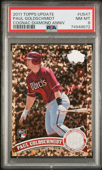 2011 Topps Update Cognac Paul Goldschmidt #US47 PSA 8