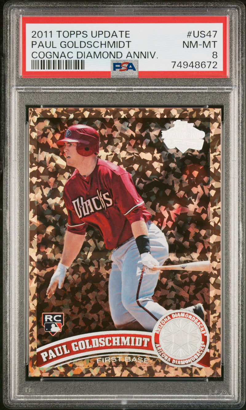 2011 Topps Update Cognac Paul Goldschmidt #US47 PSA 8