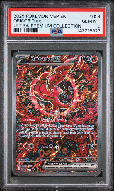 2025 Pokemon Black Star Promo Ultra Premium Collection Oricorio Ex #024 PSA 10