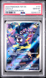 2024 Pokemon Scarlet and Violet Temporal Forces Illustration Rare Gastly #177 PSA 10