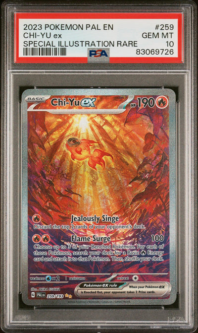 2023 Pokemon Scarlet and Violet Paldea Evolved Special Illustration Rare Chi Yu Ex #259 PSA 10