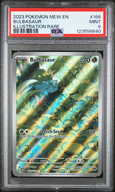 2023 Pokemon Mew Illustration Rare Bulbasaur #166 PSA 9