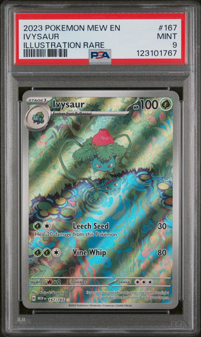 2023 Pokemon Scarlet and Violet 151 Illustration Rare Ivysaur #167 PSA 9