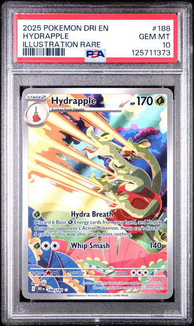 2025 Pokemon Scarlet and Violet Destined Rivals Illustration Rare Hydrapple #188 PSA 10
