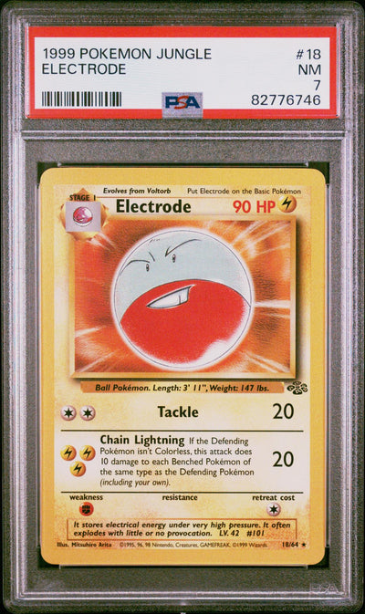 1999 Pokemon Jungle Electrode #18 PSA 7