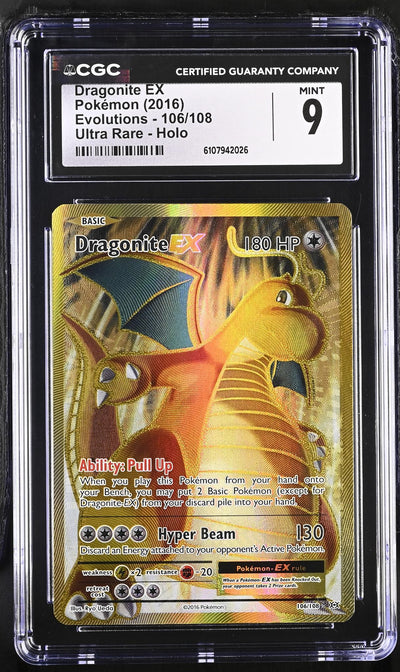 2016 Evolutions #106/108 Dragonite EX CGC 9