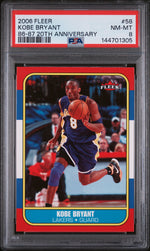 2006 Fleer 1986-87 20th Anniversary Kobe Bryant #58 PSA 8