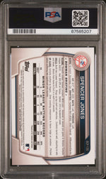 2023 Bowman Chrome Prospect Yellow Refractor Spencer Jones #BCP139 /75 PSA 10