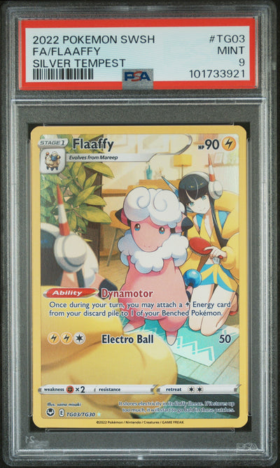 2022 Pokemon Sword and Shield Silver Tempest Trainer Gallery Flaaffy #TG03 PSA 9