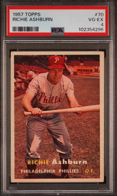 1957 Topps Richie Ashburn #70 PSA 4