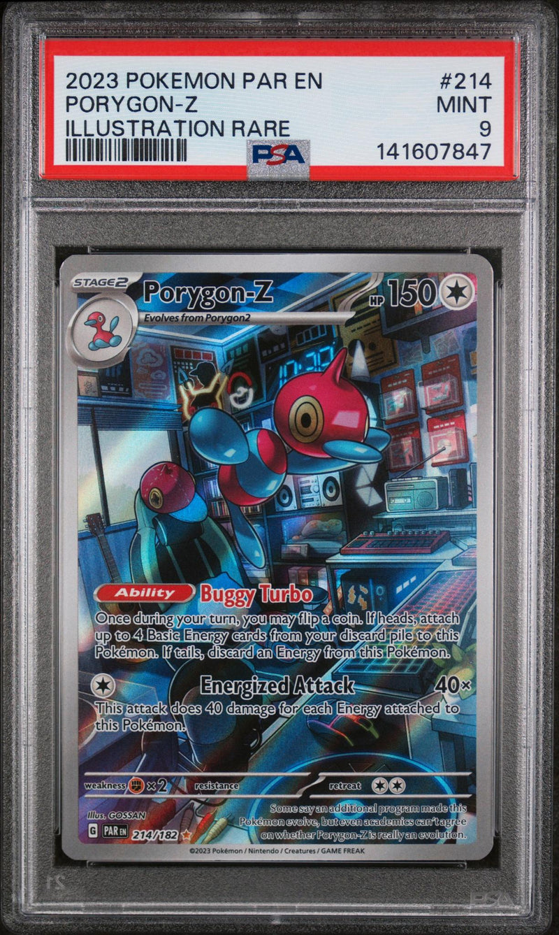 2023 Pokemon Paradox Rift Illustration Rare Porygon Z #214 /141607847 PSA 9