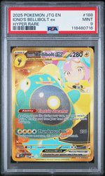 2025 Pokemon Scarlet and Violet Journey Together Hyper Rare Iono's Bellibolt Ex #188 PSA 9