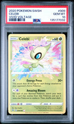 2020 Pokemon Sword and Shield Vivid Voltage Amazing Rare Celebi #009 PSA 10