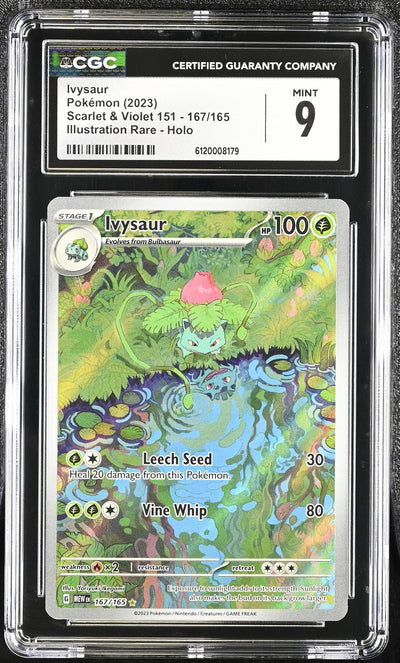 2023 Pokemon #167/165 Ivysaur Scarlet & Violet CGC 9