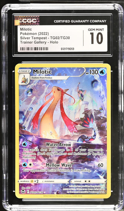 2022 Pokemon #TG02/TG30 Milotic Trainer Gallery CGC 10