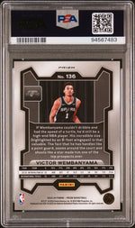 2023 Panini Prizm Green Prizm Victor Wembanyama #136 PSA 10