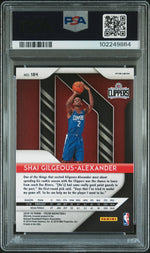 2018 Panini Prizm Silver Prizm Shai Gilgeous-Alexander #184 PSA 9