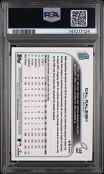2022 Topps Chrome Sonic Black & White Raywave Refractor Cal Raleigh #149 PSA 9