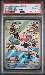 2024 Pokemon Scarlet and Violet Surging Sparks Illustration Rare Clobbopus #207 PSA 10