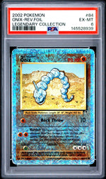 2002 Pokemon Legendary Collection Reverse Holo Onix #84 PSA 6