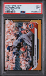 2025 Topps Now Gold Foil Nolan Mclean #651 /50 PSA 9