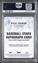 2025 Topps Baseball Stars Autographs Series 2-Red Kyle Tucker #BSA2KTU /5 PSA 8
