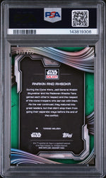 2025 Topps Chrome Star Wars Galaxy Green Shimmer Anakin and Ahsoka #71 /199 PSA 9