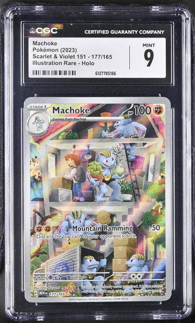 2023 Pokemon #177/165 Machoke Scarlet & Violet 151 CGC 9