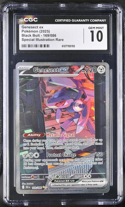 2025 #169/086 Genesect ex Special Illustration Rare CGC 10