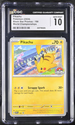 2024 Black Star Promos #190 Pikachu World Championships CGC 10