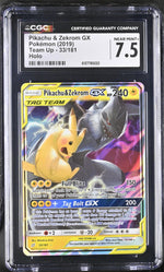 2019 Pokemon #33/181 Pikachu & Zekrom GX Team Up CGC 7.5